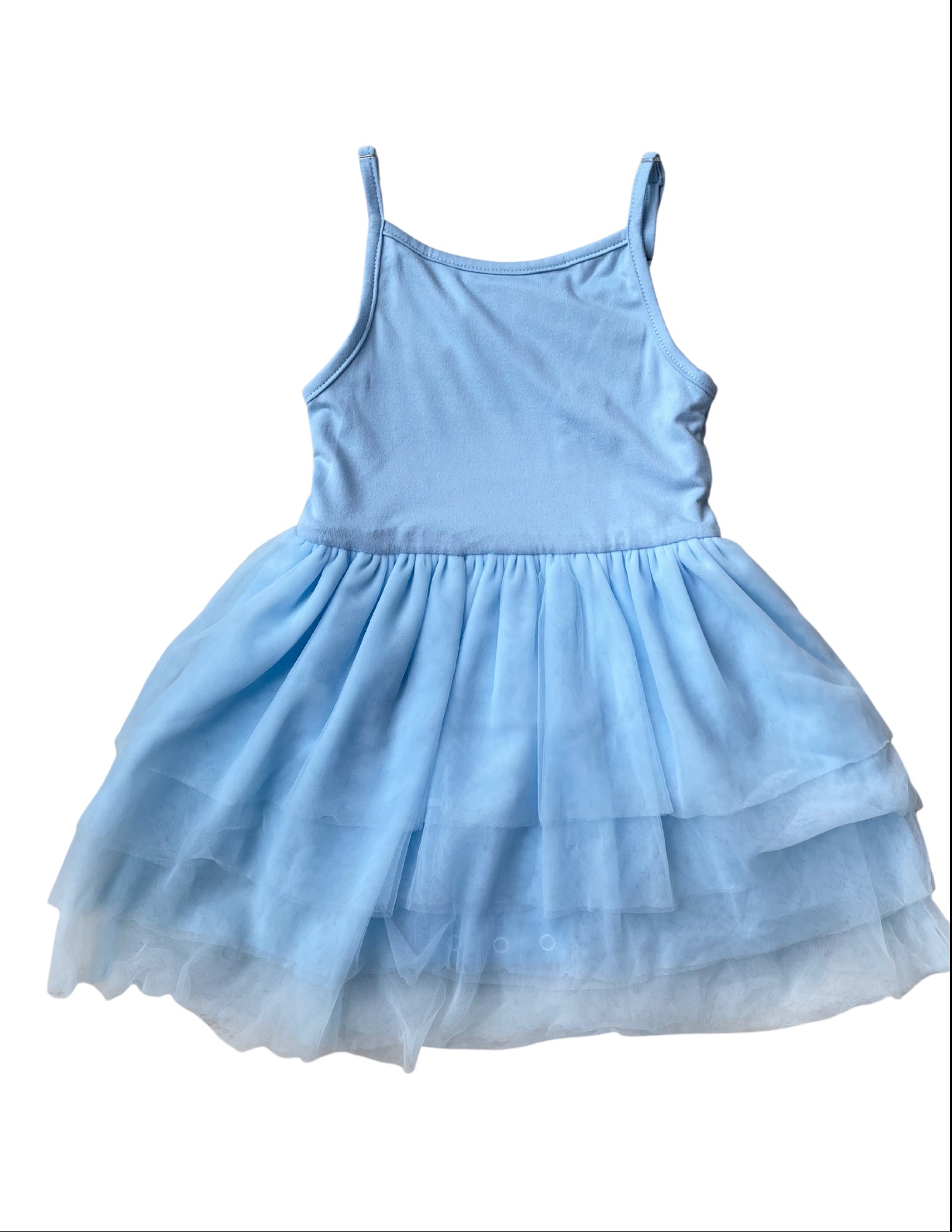 Girls Tank Top Tutu Dress // Light Blue ...